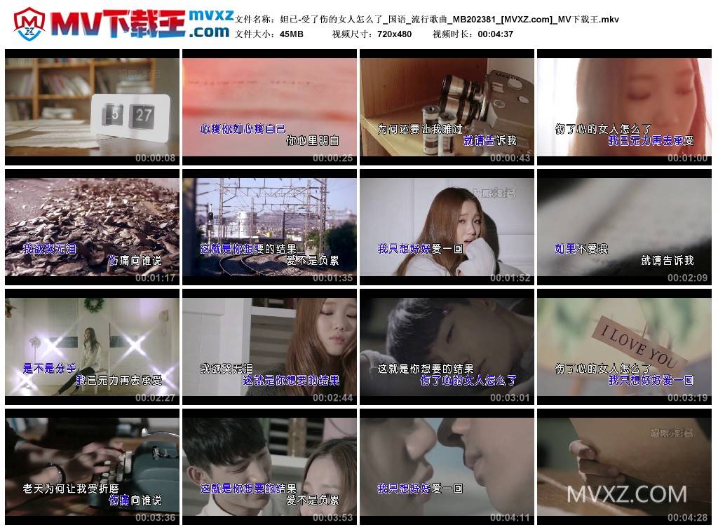 妲已-受了伤的女人怎么了_国语_流行歌曲_MB202381